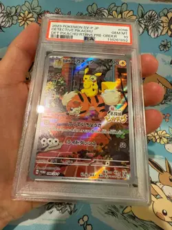 2023 POKEMON CARD TCG JPN SV-P PROMO 098/SV-P DETECTIVE PIKACHU PSA 10 - Image 5