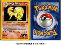 2000 Pokemon, Gym Challenge, #3/132 Brock's Ninetales, Holo Rare - Image 1