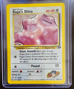 Pokemon TCG Koga's Ditto Holo-Rare 10/132 Gym Challenge Set (Great Condition/LP) - Image 1