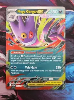 Mega Gengar ex 125/217 Double Rare Holo Ascended Heroes Pokemon TCG NM - Image 1