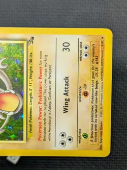Aerodactyl 1/62 - Fossil Unlimited Holo Rare Pokemon TCG HP - Image 5