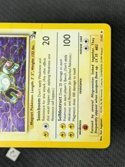Magneton 11/62 - Fossil Unlimited Holo Rare Pokemon TCG HP - Image 5