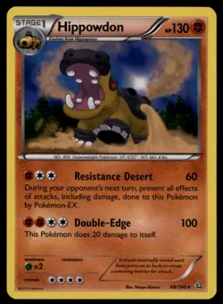 2015 XY - Primal Clash Hippowdon Stage 1/Rare Holo #88 - Image 1
