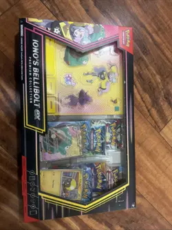 Pokemon TCG Iono's Bellibolt ex Premium Collection Box Sealed New. Small Tears* - Image 1