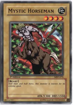 Yugioh - Mystic Horseman MRD-076 1st Edition - Metal Raiders - Image 1