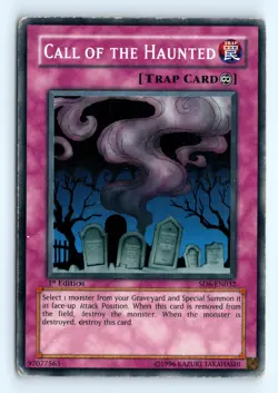 Yu-Gi-Oh Call Of The Haunted #DB1-EN076 tcg LP - Image 1
