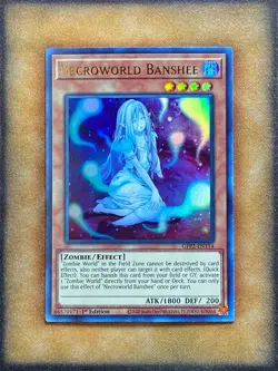 Yugioh Necroworld Banshee GFP2-EN114 Ultra Rare 1st Ed NM - Image 1