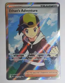 Pokemon TCG Ethans Adventure Full Art Card 221/182 Destined Rivals - NM - Image 1