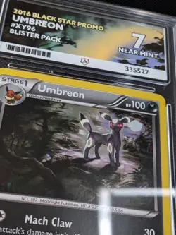 ACE 7 Pokemon card Slab - Umbreon Holo - Black Star Promo - Blister Pack XY96 - Image 3