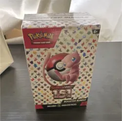 Pokemon TCG Scarlet & Violet 151 Booster Box Mew English Card Stock - Image 1