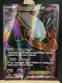 Pokemon Darkrai EX Full Art XY Breakpoint 118/122 Ultra Rare Card NM Condition - Image 1