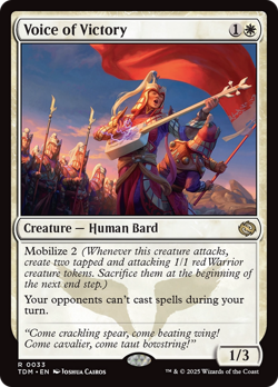 Voice of Victory Tarkir: Dragonstorm - Near Mint Foil - Image 1