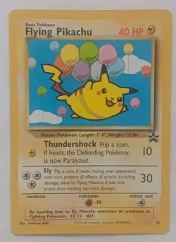 💎FLYING PIKACHU #25 WOTC Black Star Promo⭐Vintage Pokemon Card💎psa cgc bgs - Image 1