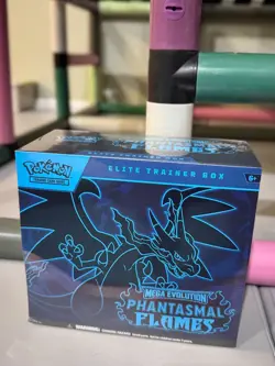 New and Sealed Pokemon Mega Evolution Phantasmal Flames Elite Trainer Box ETB - Image 1