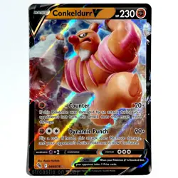Conkeldurr V 040/078 Ultra Rare Pokemon GO Card Pokemon TCG (HOLO, NM) - Image 1