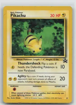 Pokemon Card Pikachu (27) Promo WoTC Promo 27/53 - Image 1