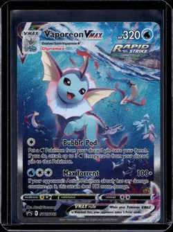 Pokemon SWSH: Sword & Shield Promo Cards Vaporeon VMAX SWSH182 - Image 1