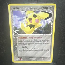 2006 Common Pokemon EX Holon Phantoms Pichu (Delta Species) Regular 76/110 LP/NM - Image 1