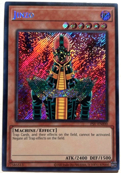 Jinzo - Pharaoh's Servant PSV-EN000 Unlimited Secret Rare YuGiOh TCG Card - Image 1