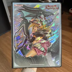 YUGIOH! 9-POCKET DUELIST PORTFOLIO CARD STORAGE FOLDER ALBUM BINDER DARK MAGIC - Image 1