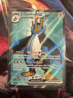 Empoleon ex 114 2025 Pokemon Phantasmal Flames Full Art Ultra Rare Card NM+ - Image 1