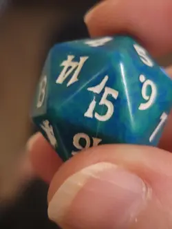 Magic The Gathering MTG Scourge Spindown Beatdown Life Counter Blueish Die Dice - Image 3