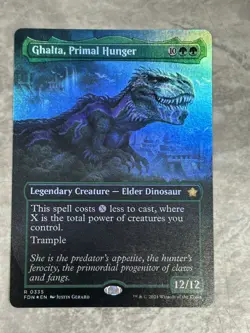 MTG Ghalta, Primal Hunger (Borderless) [Foundations] Foil - Image 1