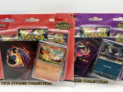 Pokemon Ascended Heroes Tech Sticker Collection - Ghastly & Charmander ✅ Both - Image 1