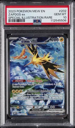 2023 POKEMON MEW EN-151 SPECIAL ILLUSTRATION RARE #202 ZAPDOS EX PSA 10 - Image 1