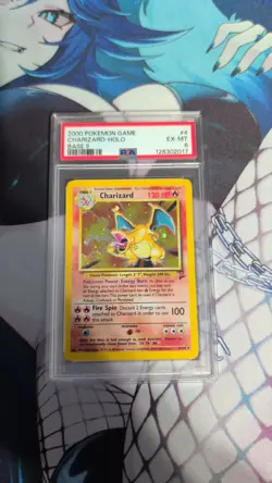 Pokemon TCG Charizard Holo Base Set 2 #4/130 PSA 6 2000 English - Image 1