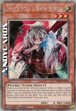 GHOST OGRE & SNOW RABBIT • Segreta Platino • RA04 EN015 • 1Ed • Yugioh ANDYCARDS - Image 1