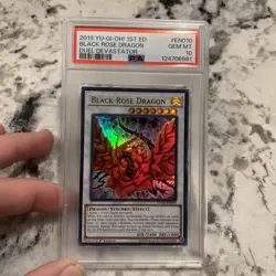 2019 Yu-Gi-Oh! Black Rose Dragon Duel Devastator DUDE-EN010 POP 27 PSA 10 GEM MT - Image 1