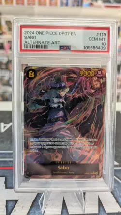 One Piece TCG: Sabo OP07-118 Secret ENG - PSA 10 - Image 1
