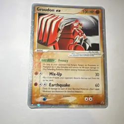 Pokemon Groudon ex 038 Nintendo Basic 100 HP Promo Holo English Card - Image 1