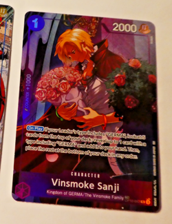 One Piece Card Game Carte Holo Vinsmoke Sanji OP10-063 Alt TR EN Mint - Image 1