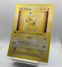 Thicc Pikachu/Thicc Charizard Pokemon Card (4x6 Inch) - Image 3