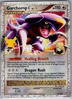 Garchomp C LV.X 145/147 Celebrations: Classic Collection - Pokemon Card - NM - Image 1
