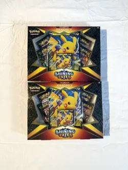 Pokemon TCG Shining Fates Pikachu V Collection Sealed 2 Boxes - Image 1