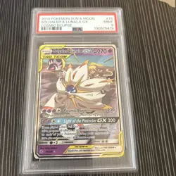 Solgaleo & Lunala GX 75/236 Cosmic Eclipse Sun & Moon Pokemon PSA 9 - Image 1