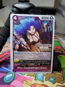 Miss Doublefinger (Zala) Foil Stamped Judge Pack Vol. 3 One Piece Promo OP05-073 - Image 1