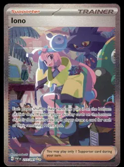 Pokemon Cards Iono 237/091 Paldean Fates Special Illustration Rare NM *1 - Image 1
