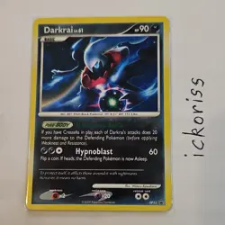 Pokemon Darkrai Promo Holo Basic Card Diamond and Pearl DP52 HP90 - Image 1