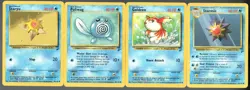 Vintage Pokemon Base Set 2 Water Lot - Blastoise Holo (Damaged/Ink) + 11LP Cards - Image 3
