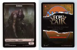 Zombie #9/19 MTG D&D Adventures In The Forgotten Realms Token TCG Card - Image 2
