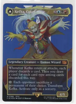 MTG Final Fantasy Foil Mythic #0398 Kefka Court Mage - Image 1