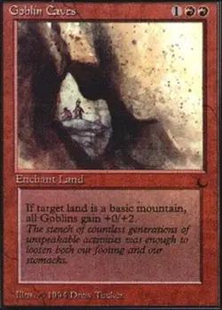 1 x Goblin Caves - The Dark - Light Play - MTG - Image 1