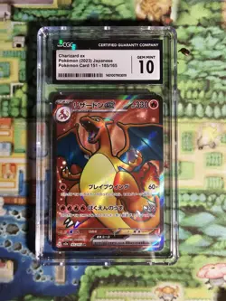 Pokemon TCG Charizard ex Scarlet & Violet-151 183/165 Japanese CGC 10 - Image 1