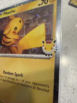 Pikachu 051/162 SWIRL 🌀 Cosmos Holo - Pokemon Day 2026 Stamped Promo TCG - Image 2