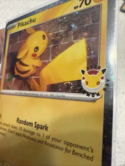 Pikachu 051/162 SWIRL 🌀 Cosmos Holo - Pokemon Day 2026 Stamped Promo TCG - Image 3