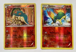 😍 Cyndaquil & Quilava 18/162 19/162 Pokemon BREAKthrough Reverse Foil - Image 1